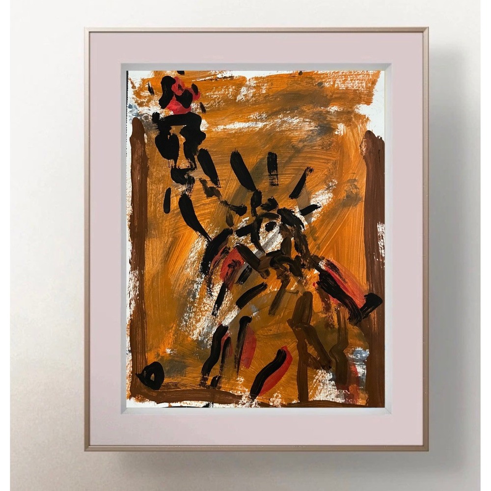 Oman Hosea Original Art 9x12 Neo Expressionist Statue of Liberty NY Painting